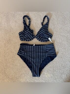 Athleta Piah French Stripe Bikini